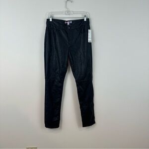 Urban Outfitters Black Faux Leather Slim Leg Pants Size 6 Women's NWT